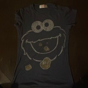 Small size Mighty fine Cookie Monster tee